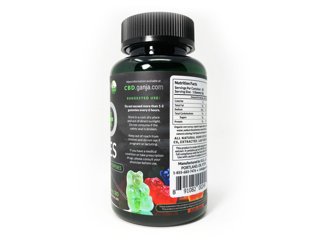 CBD Gummies (30-Pack) 15mg Gummy Bears \u2013 CBD.ganja.com